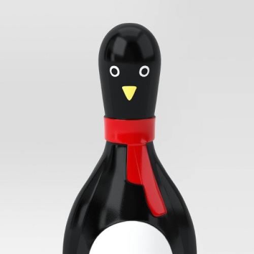 Product new, box inspected 12pc Penguin and Snowman Bowling Christmas Party Game Kit Black/White - Wondershop™