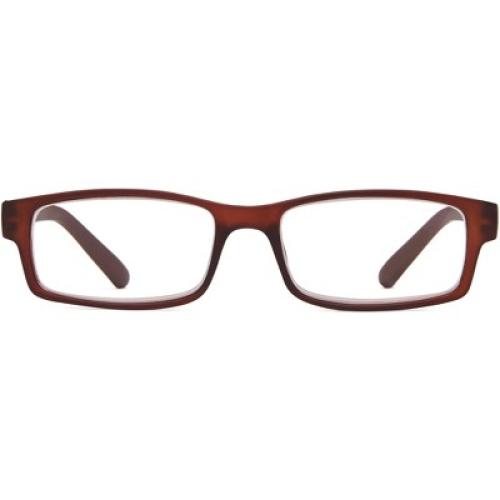 ICU Eyewear Los Angeles Rectangle Reading Glasses - Brown  2.00