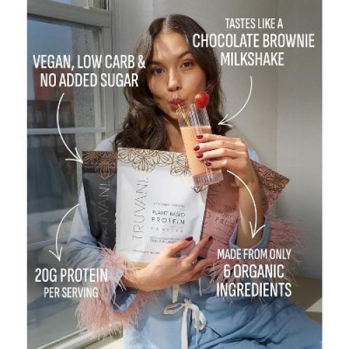 Truvani Plant-Based Chocolate Protein Powder, 25.65 Oz