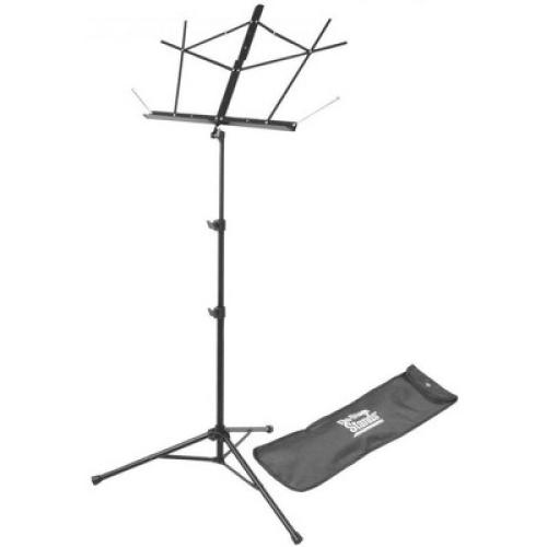 Color Black On-Stage Stands Compact Sheet Music Stand with Bag