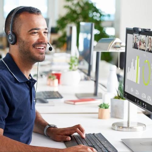 Logitech C270 3.0MP Webcam - Black (960-000694)