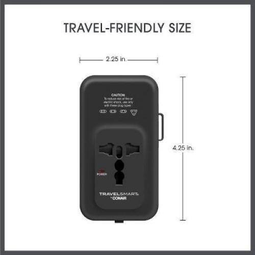 Travel Smart Does-It-All Adapter with Cables & USB-A & C Ports