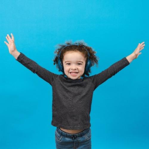 JLab JBuddies Protect Kids Ear Protection Ear Covers - Navy