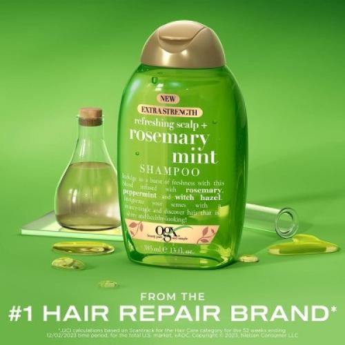 OGX Rosemary Mint Extra Strength Hair Shampoo - 13 fl oz (2PK)
