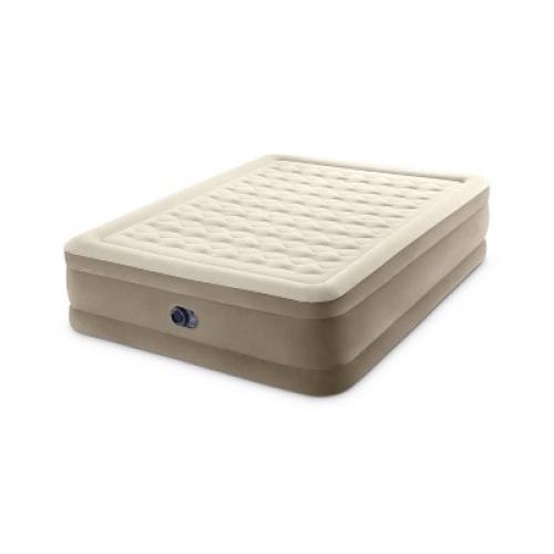 Intex Ultra Plush 20 Queen Air Mattress with 120V Internal Pump
