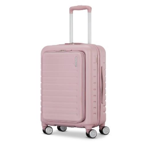 American Tourister Open Front Hardside Carry On Spinner Suitcase - Cosmetic Pink‼️light dirt gently used‼️