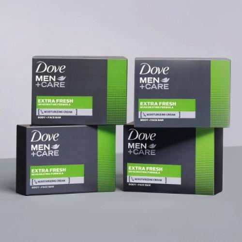 Dove Men Care Extra Fresh Body and Face Bar Soap - 4pk - 3.75oz each
