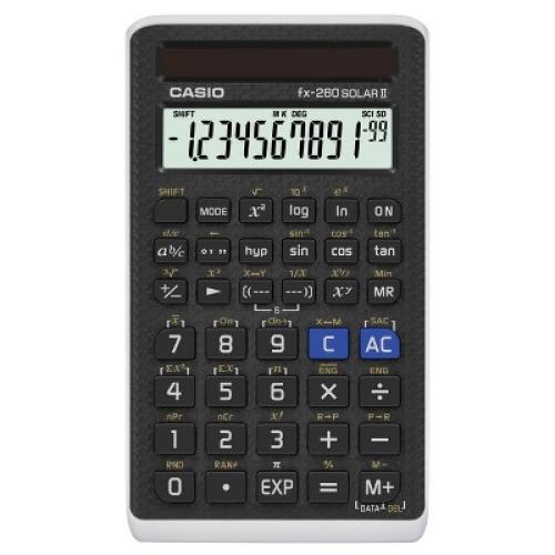 Casio fx-260 Solar II Scientific Calculator - Black (FX260SLRII)