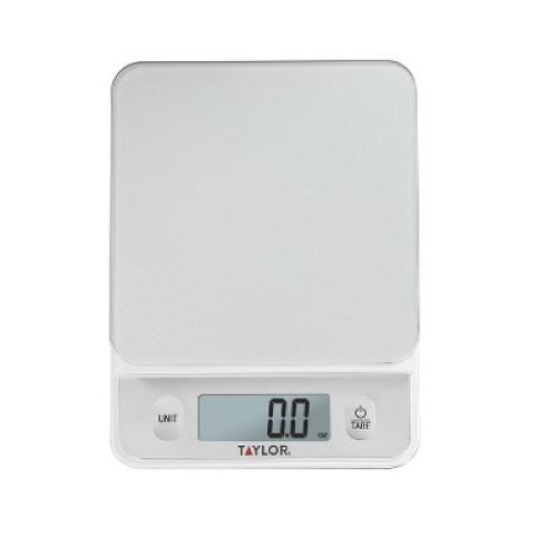 Taylor Digital 11lb Glass Top Food Scale - Silver