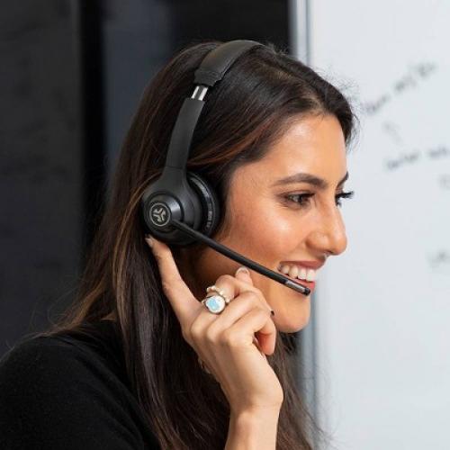 JLab GO Work Wireless & Wired On-Ear Headset - Black