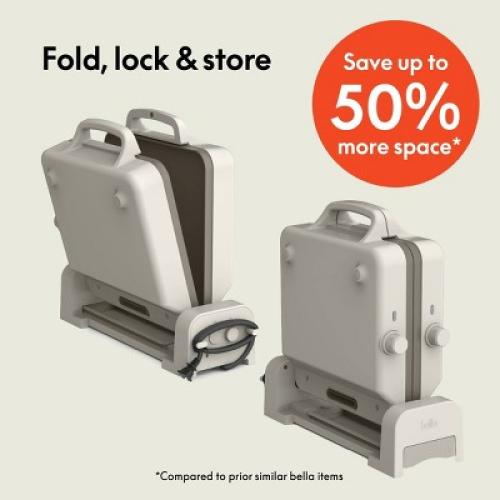 bella Fold and Store Dual Temp Griddle Oatmilk❗MAY HAVE MISSING PIECES/NEEDS CLEANING❗