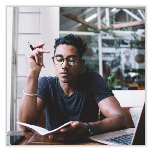 7pack uniball Signo  Gel Pen, Retractable, Bold 1 mm, Blue Ink, Smoke/Black/Blue Barrel, Dozen