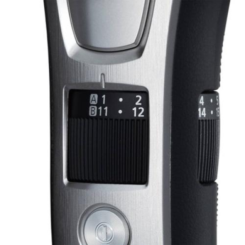 Panasonic Men's All-in-One Rechargeable Facial Beard Trimmer and Total Body Hair Groomer - ES-GB80-S