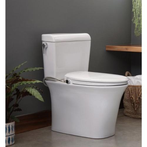 Brondell  EcoSeat Elongated White Bidet Seat with Adjustable Pressure S101-EW