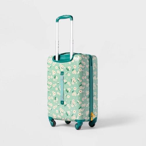 Kids' Hardside Carry On Spinner Suitcase Daisy - Cat & Jack™️ ‼️mild dust and scratches on the outside of the carry on‼️