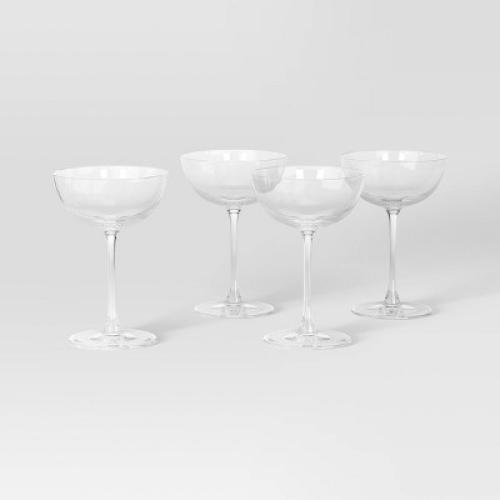 (missing one) 4pk 8.5 fl oz Cocktail Glass Set - Threshold™