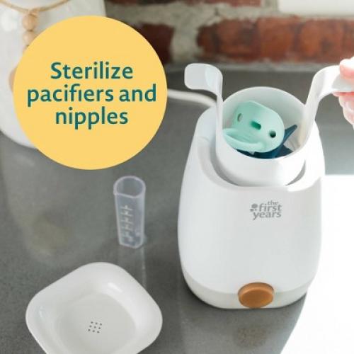 The First Years Baby Bottle Warmer and Sterilizer - Pacifier and Bottle Nipple Sanitizer