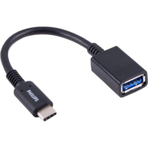 Philips 6 USB-C to USB 3.1 Female Adapter Black