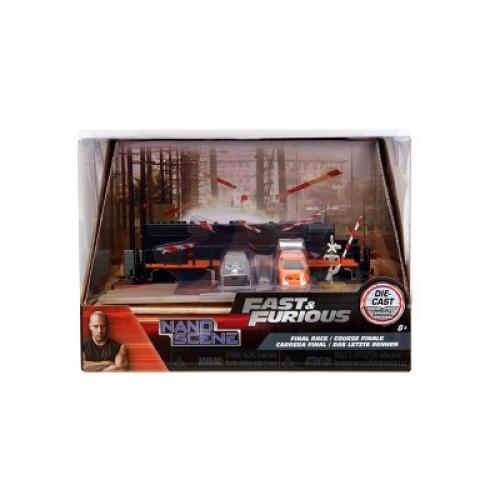 The Fast & The Furious Nano Hollywood Rides Train Scene Diorama