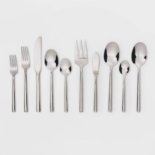 45pc Izon Flatware Set Silver - Threshold™ (missing 3)
