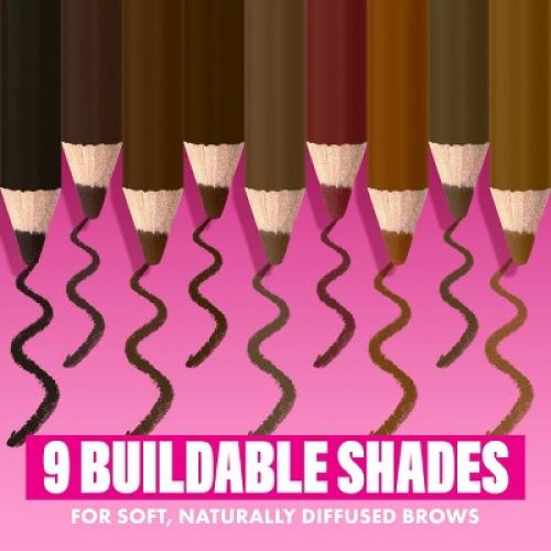 NYX Professional Makeup Powder Louder Brow Pencil - Soft Brown - 0.13oz: Filling, Shaping, Finish
