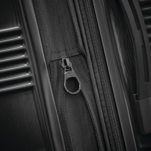 American Tourister NXT Hardside Large Checked Spinner Suitcase - Blackout: 8 Wheels, ABS Shell