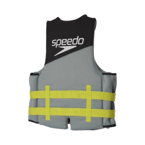 Speedo Adult Life Vest - Black/Lime XL/XXL: Buckle Closure, Polyethylene & Polyester