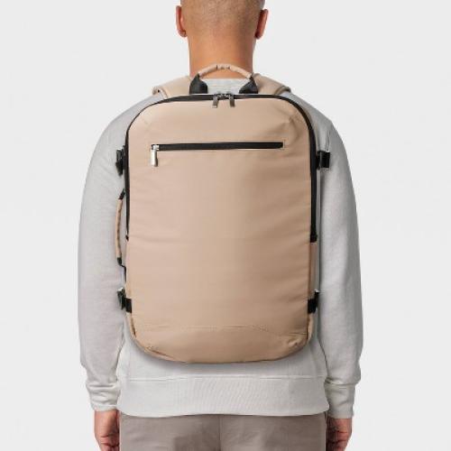 35L Travel Backpack Beige - Open Story™️: College Book Bag, 17 Laptop Ready