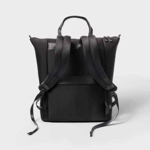 Faux Neoprene Tote Backpack - All in Motion Black