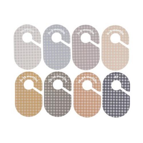 3 Sprouts Baby Closet Dividers (newborn to 24 months) - Gingham