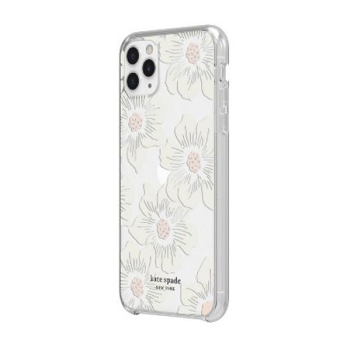 Kate Spade New York Apple iPhone 11 Pro Max/XS Max Hard Shell Case HollyHock Floral - Cream/Clear