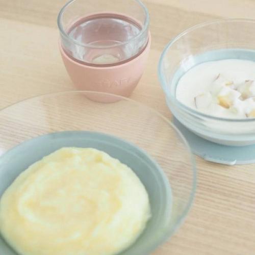 Beaba Glass Meal Dinnerware Set - Eucalyptus