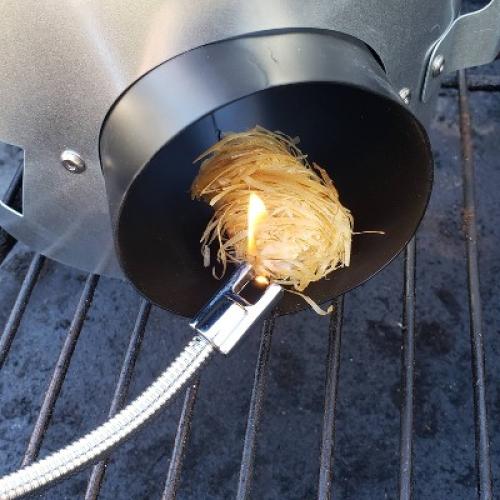 Size 10 BBQ Dragon BBQD490: Battery-Powered Metal Arc Lighter, Flexible Gooseneck, 10 Length - Black