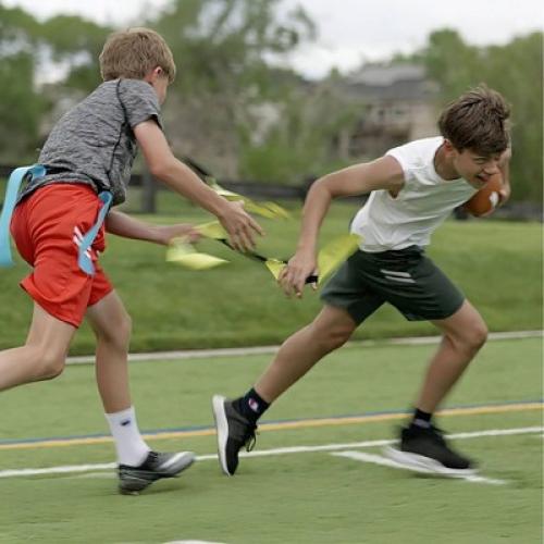 Champion Red Zone Flag Football Set Peewee - Blue