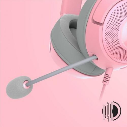Razer Kraken Kitty V2 USB Headset with RGB Kitty Ears - Quartz Edition