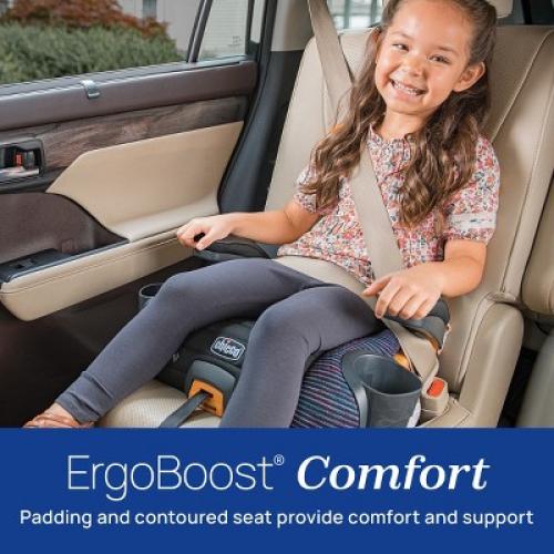 Chicco GoFit ClearTex Plus Backless Booster Car Seat - Obsidian