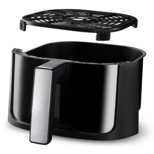 Gourmia Digital 3qt Air Fryer with Guided Cooking Prompts Black/Stainless Steel Finish: 1500W, Dishwasher-Safe Parts❗MAY HAVE MISSING PIECES/NEEDS CLEANING ❗