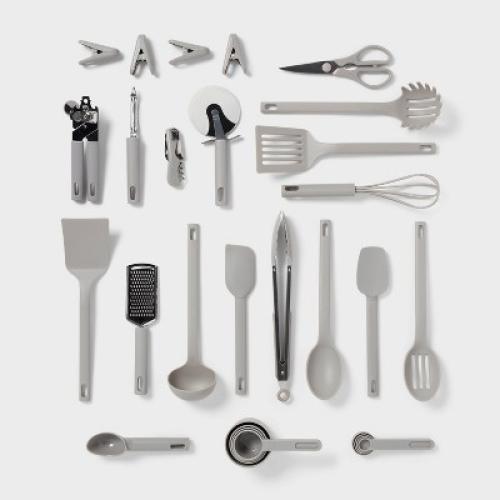 Kitchen Utensil Set Gray - Room Essentials™