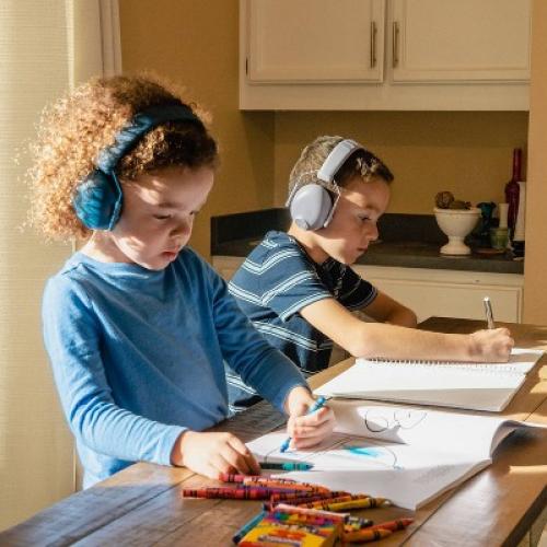 JLab JBuddies Protect Kids Ear Protection Ear Covers - Navy