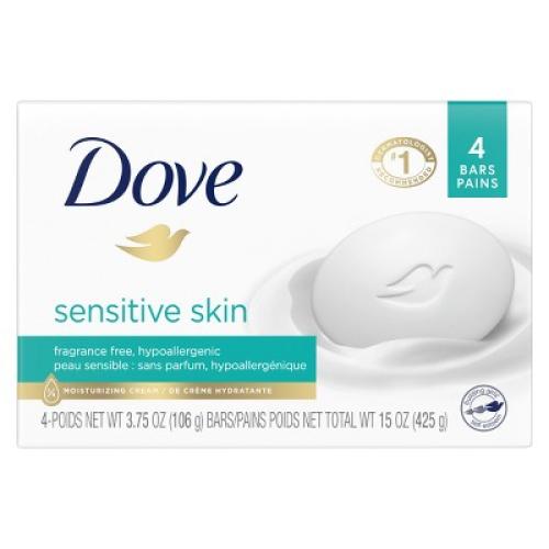 Dove Beauty Sensitive Skin Unscented Beauty Bar Soap - 8pk - 3.75oz each