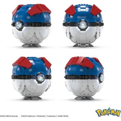 MEGA Pokemon Jumbo Great Ball Building Kit with Lights - 299pcs