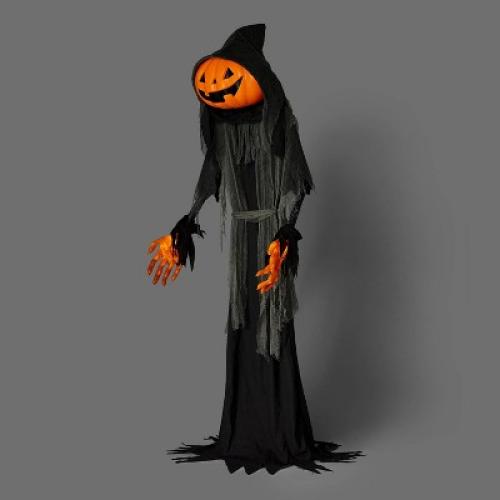 Lewis & Friends™ 8' Halloween Light and Sound Lewis The Pumpkin Ghoul™ - Hyde & EEK! Boutique™