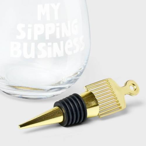 Wine Business Gift Set - Tabitha Brown for Target Missing one cup