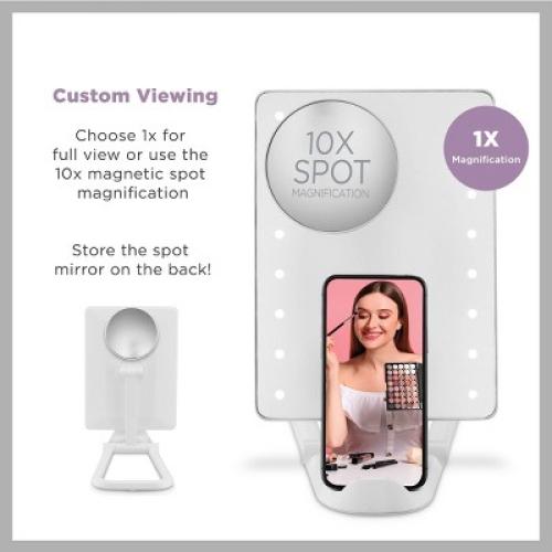 Conair LED Hollywood Lighted Social Media Makeup Mirror - White