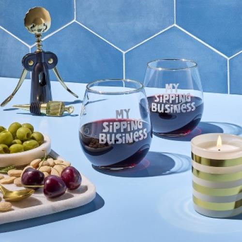 Wine Business Gift Set - Tabitha Brown for Target Missing one cup