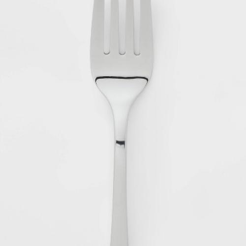 45pc Sussex Flatware Set Silver - Threshold™: Stainless Steel Silverware, Service for 8, Dishwasher-Safe