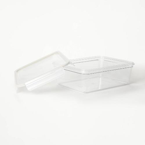 (3) 14 Cup Tritan Plastic Rectangle Food Storage Container Clear - Figmint™: Stackable, Freezer & Microwave Safe