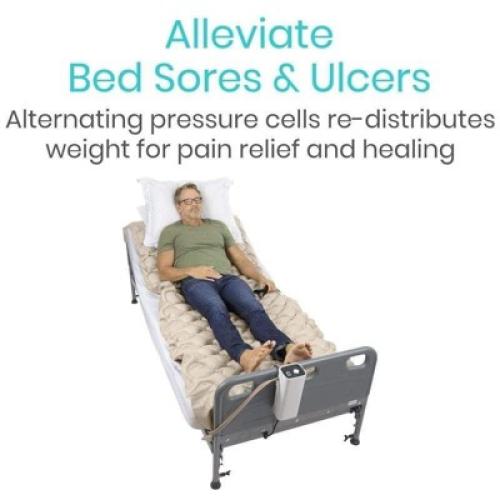 Vive Alternating Air Pressure Mattress Pad - The Original Bed Sore Prevention Solution - Hospital & Home Mattress Topper