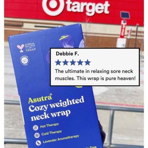 Asutra Cozy Weighted Neck Warmer Aromatherapy Wrap