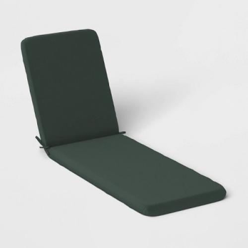 78x22 Outdoor Chaise Lounge Cushion Fern Shower Green - Room Essentials™: Water-Resistant Patio Comfort